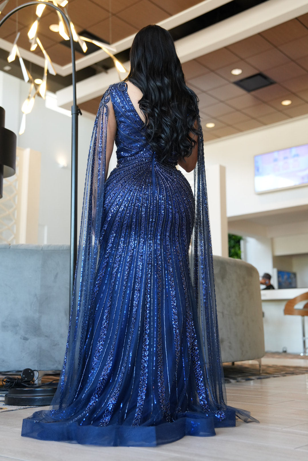 La reyna navy blue