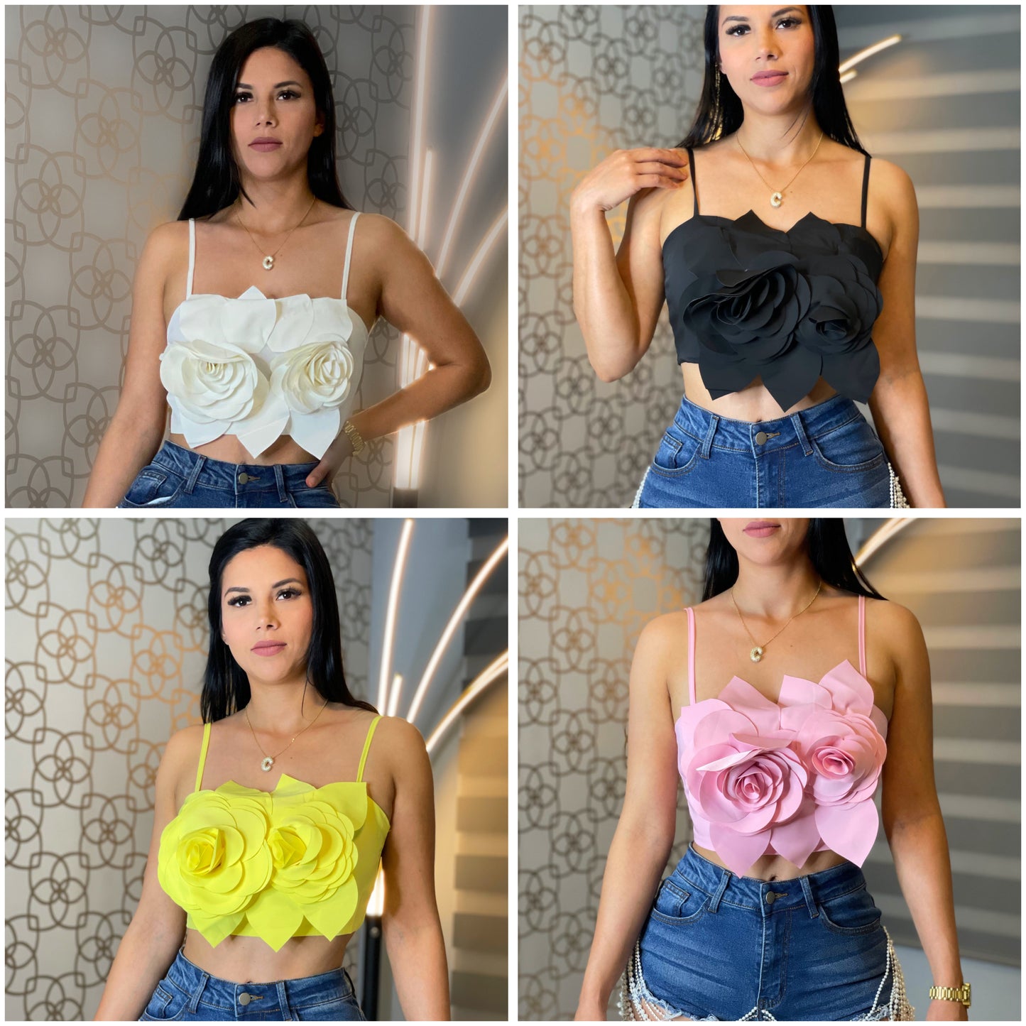 Flowers crop top