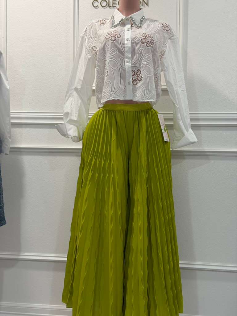 llime green pants