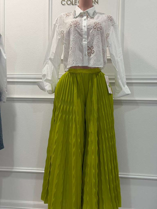 llime green pants